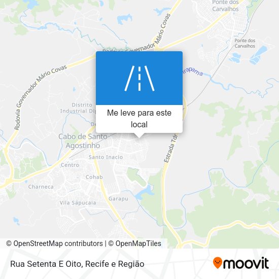 Rua Setenta E Oito mapa