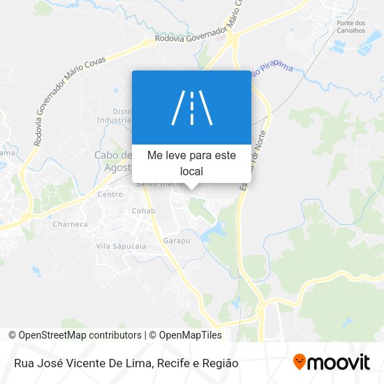 Rua José Vicente De Lima mapa