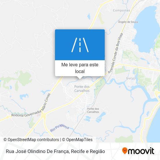 Rua José Olindino De França mapa
