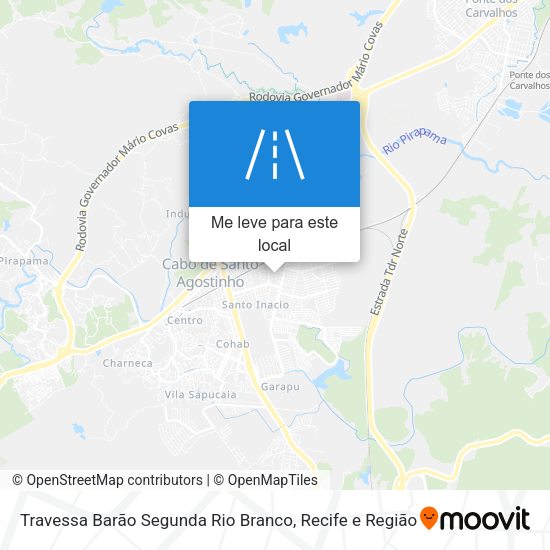 Travessa Barão Segunda Rio Branco mapa