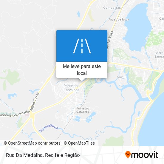 Rua Da Medalha mapa