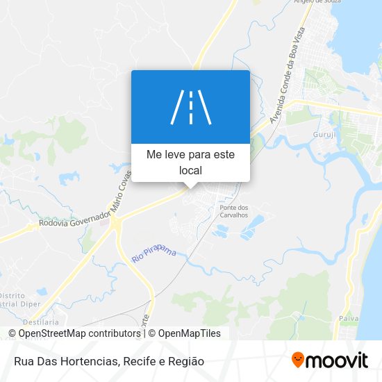Rua Das Hortencias mapa