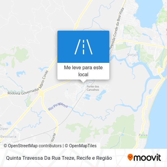 Quinta Travessa Da Rua Treze mapa