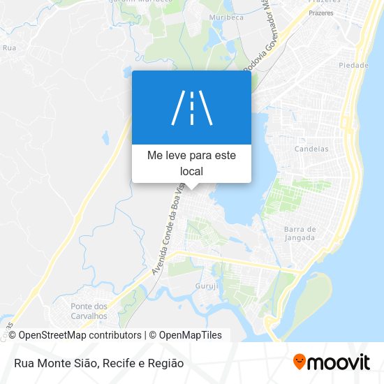 Rua Monte Sião mapa