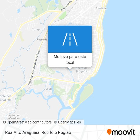 Rua Alto Araguaia mapa