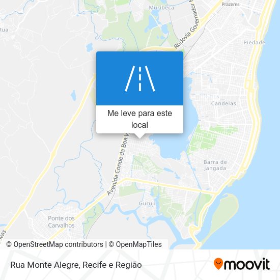 Rua Monte Alegre mapa
