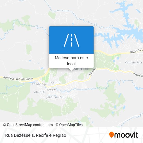 Rua Dezesseis mapa