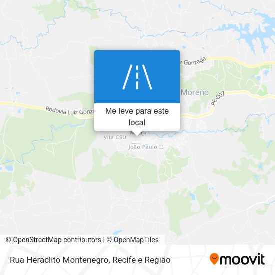Rua Heraclito Montenegro mapa
