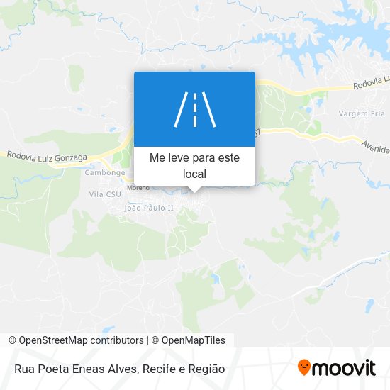 Rua Poeta Eneas Alves mapa