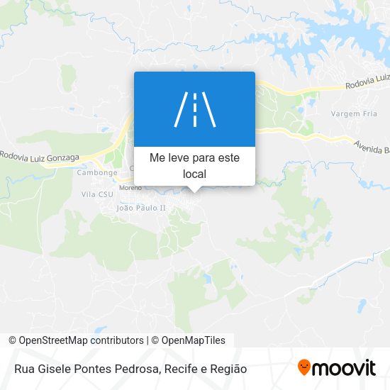 Rua Gisele Pontes Pedrosa mapa