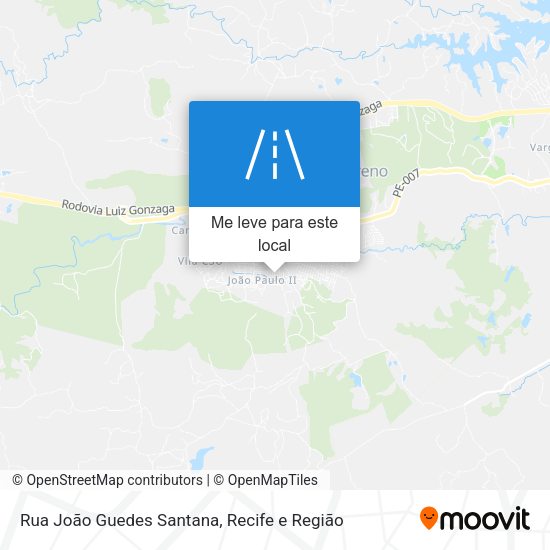 Rua João Guedes Santana mapa