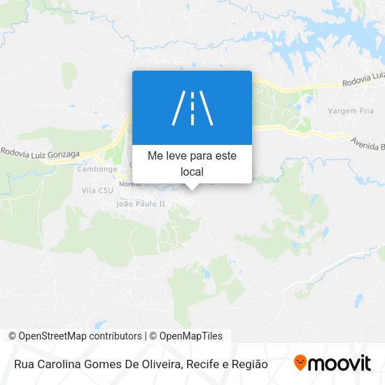 Rua Carolina Gomes De Oliveira mapa
