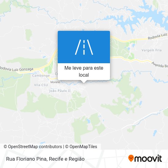 Rua Floriano Pina mapa