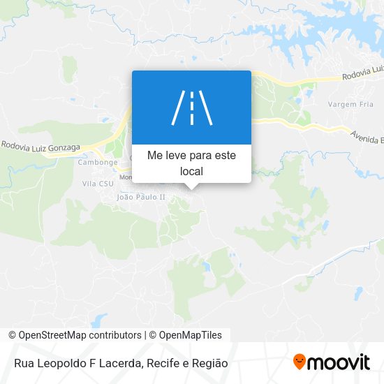 Rua Leopoldo F Lacerda mapa