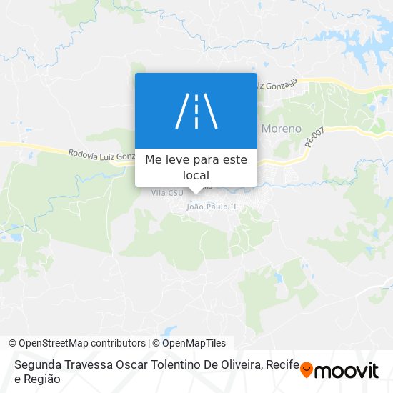 Segunda Travessa Oscar Tolentino De Oliveira mapa