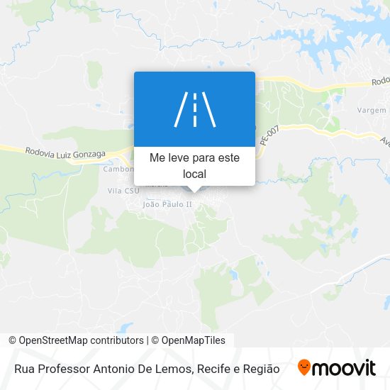 Rua Professor Antonio De Lemos mapa
