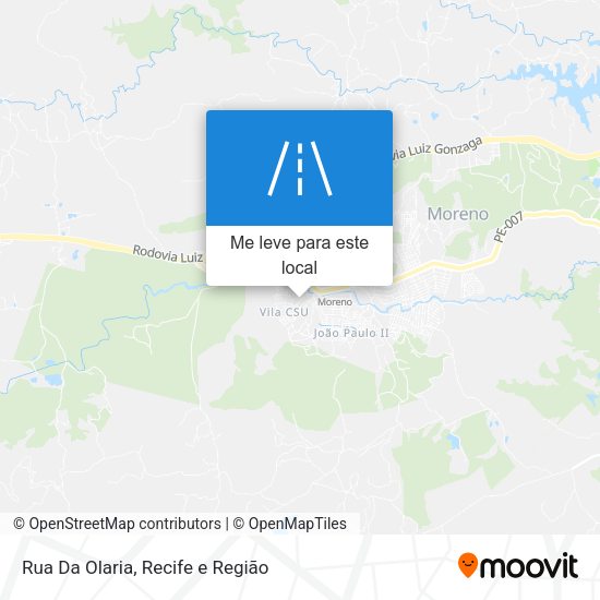 Rua Da Olaria mapa
