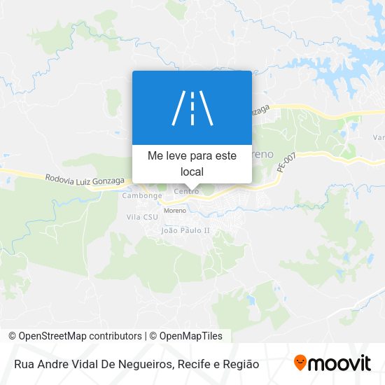 Rua Andre Vidal De Negueiros mapa