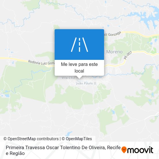 Primeira Travessa Oscar Tolentino De Oliveira mapa