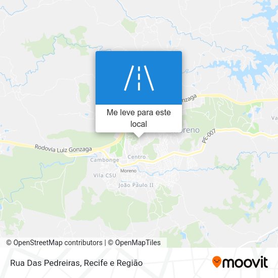 Rua Das Pedreiras mapa
