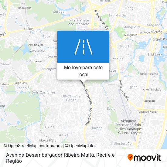 Avenida Desembargador Ribeiro Malta mapa