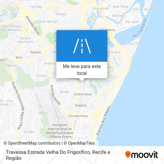 Travessa Estrada Velha Do Frigorífico mapa