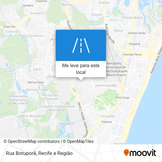 Rua Botuporã mapa