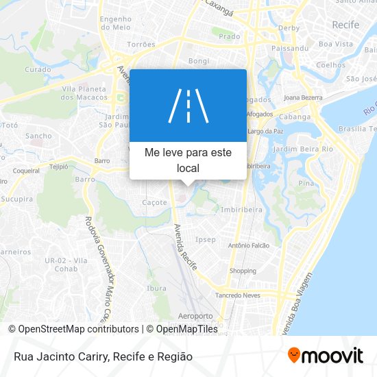 Rua Jacinto Cariry mapa