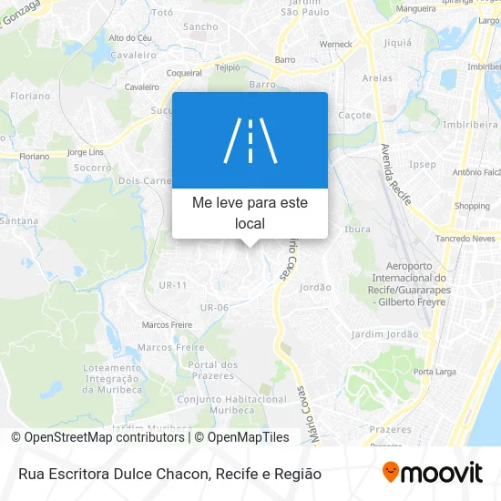 Rua Escritora Dulce Chacon mapa