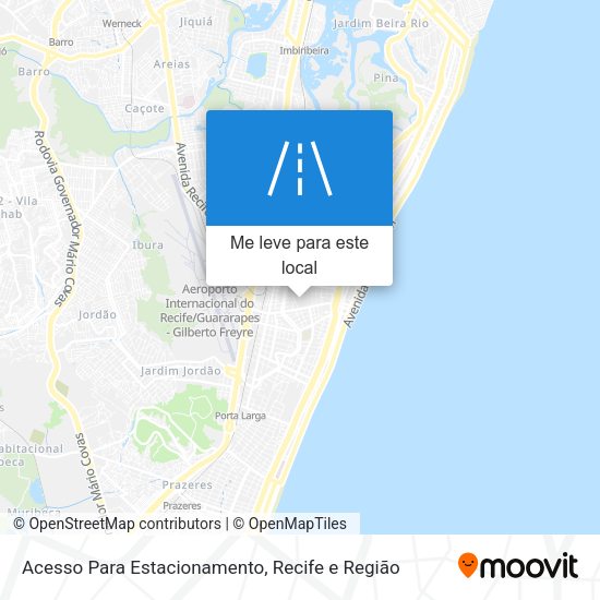 Acesso Para Estacionamento mapa