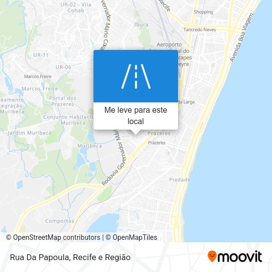 Rua Da Papoula mapa