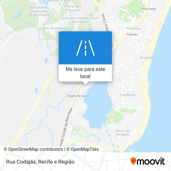 Rua Codajás mapa