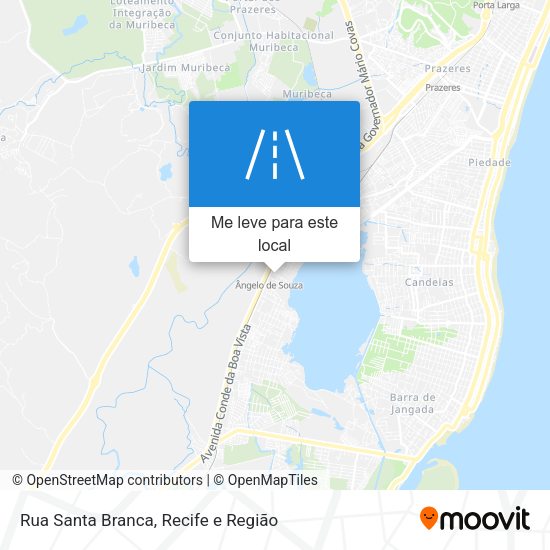 Rua Santa Branca mapa