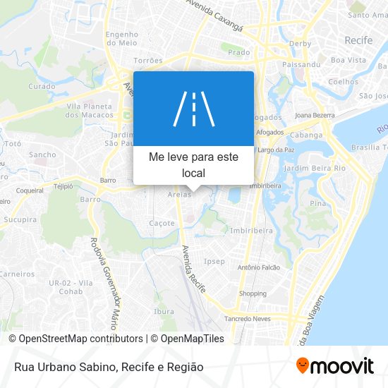 Rua Urbano Sabino mapa