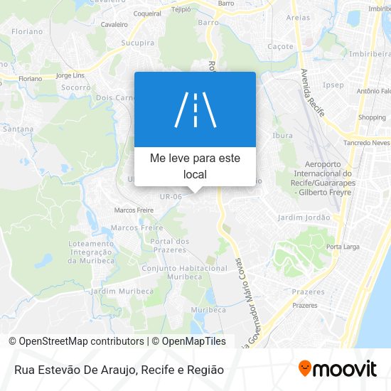 Rua Estevão De Araujo mapa