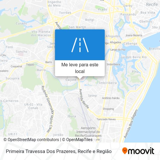 Primeira Travessa Dos Prazeres mapa