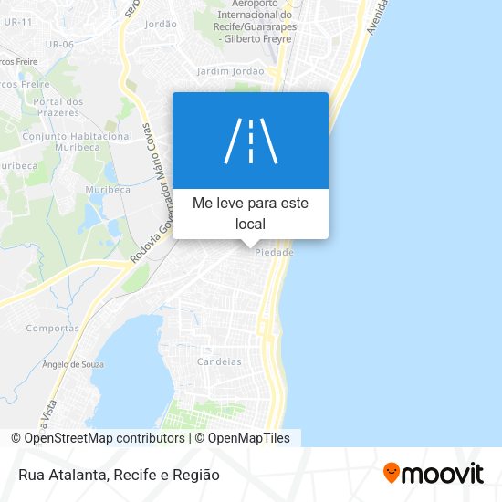 Rua Atalanta mapa