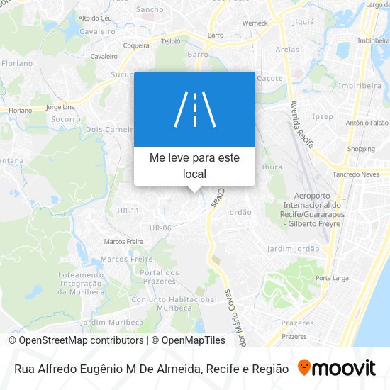 Rua Alfredo Eugênio M De Almeida mapa