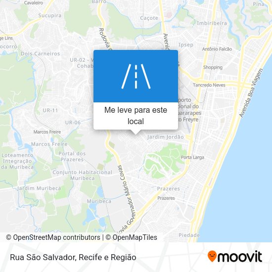 Rua São Salvador mapa