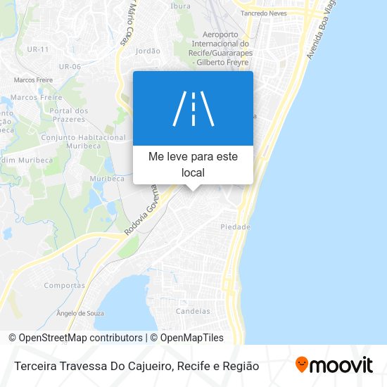 Terceira Travessa Do Cajueiro mapa
