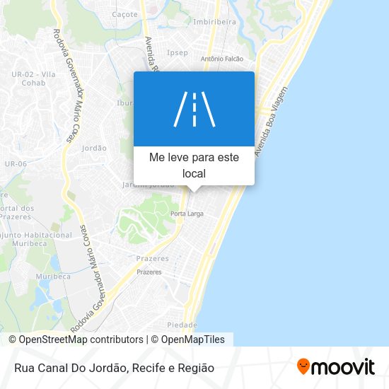 Rua Canal Do Jordão mapa