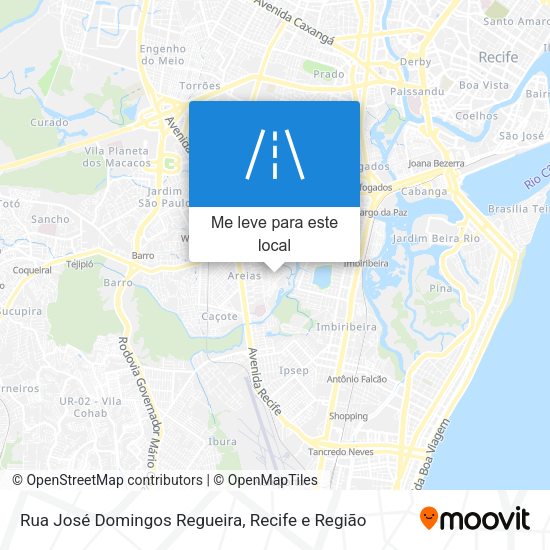Rua José Domingos Regueira mapa