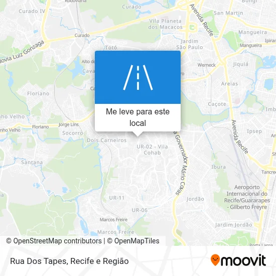 Rua Dos Tapes mapa