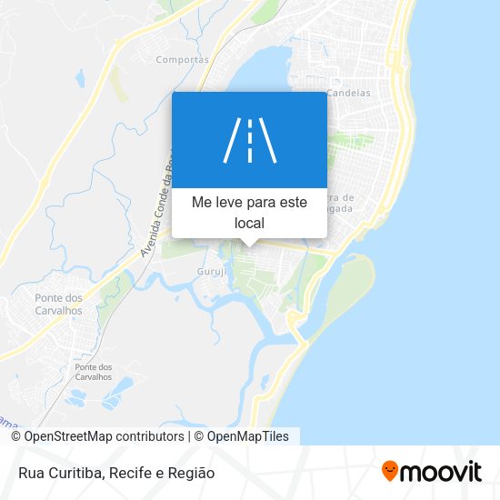 Rua Curitiba mapa