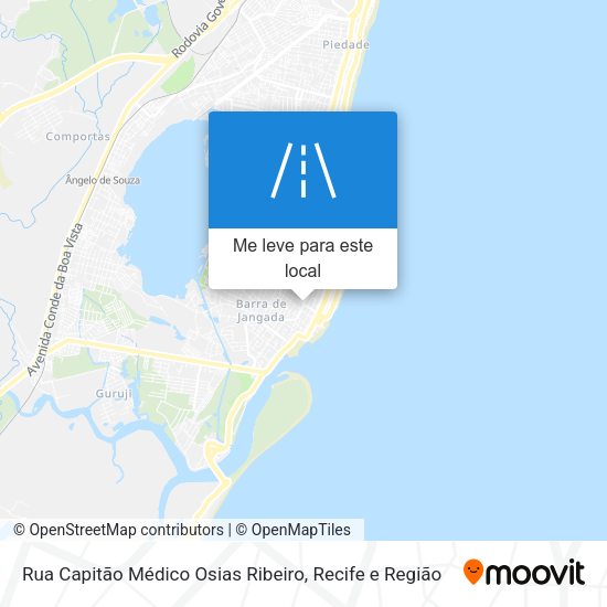 Rua Capitão Médico Osias Ribeiro mapa