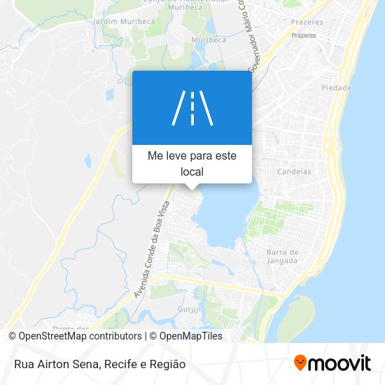 Rua Airton Sena mapa