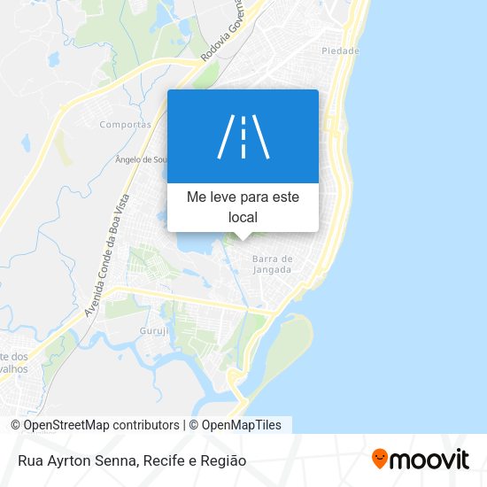 Rua Ayrton Senna mapa
