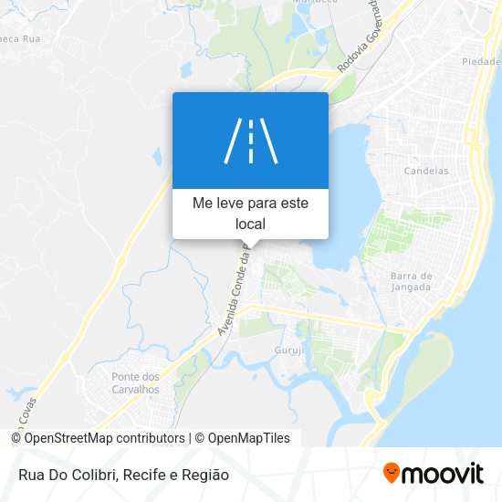 Rua Do Colibri mapa