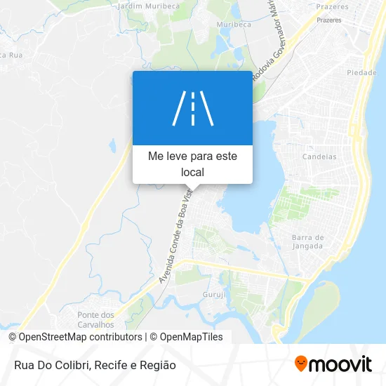 Rua Do Colibri mapa