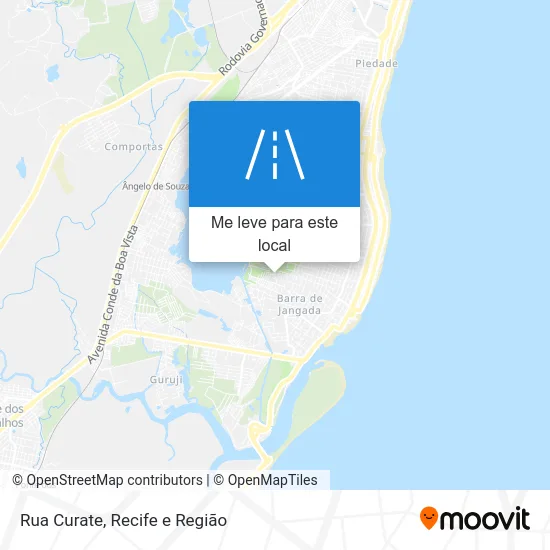 Rua Curate mapa